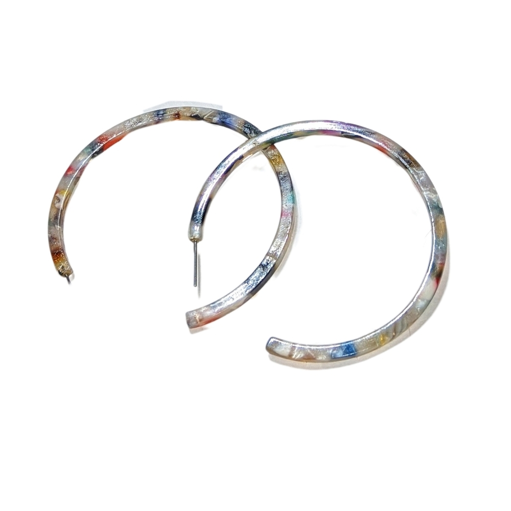 Multicolor Oversized Hoop Earrings